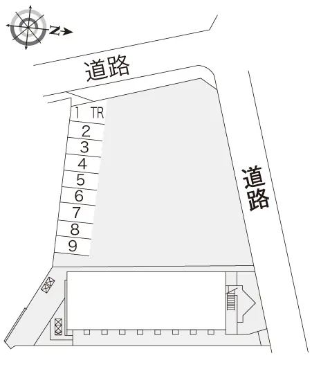 ★手数料０円★京都市南区吉祥院車道町　月極駐車場（LP）